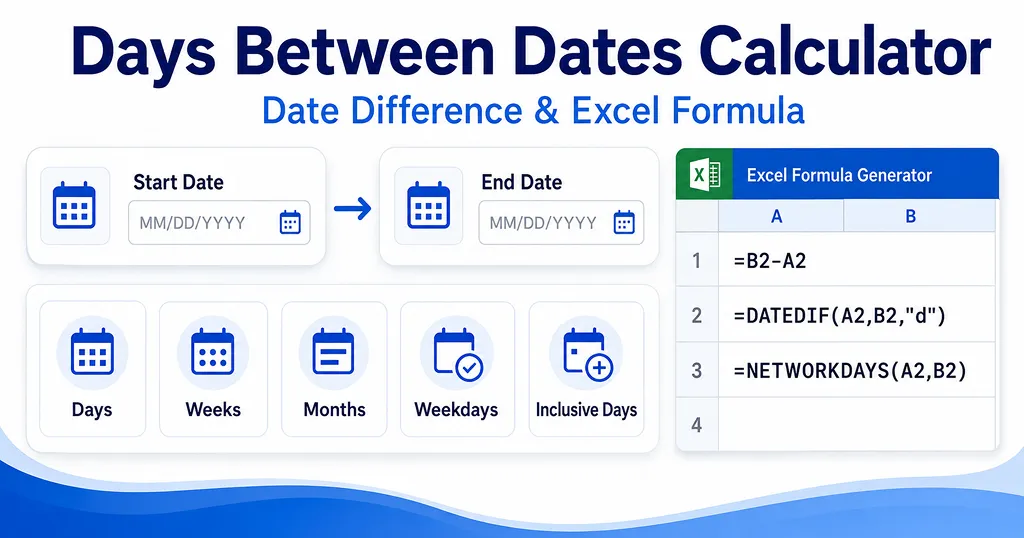 Days Between Dates Calculator