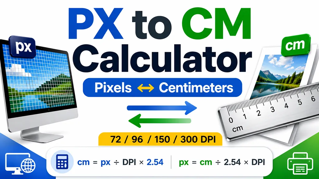 PX to CM Calculator