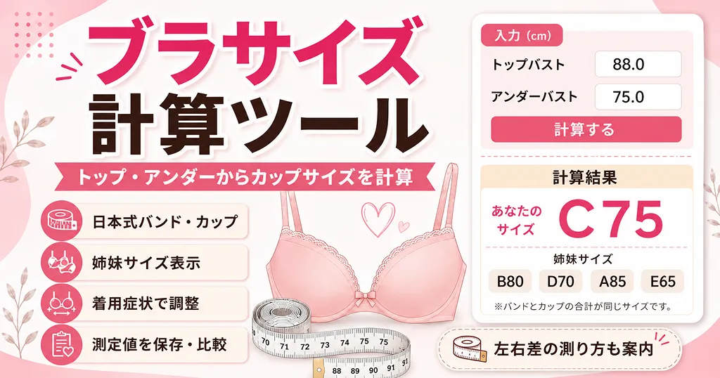 ブラサイズ計算ツール