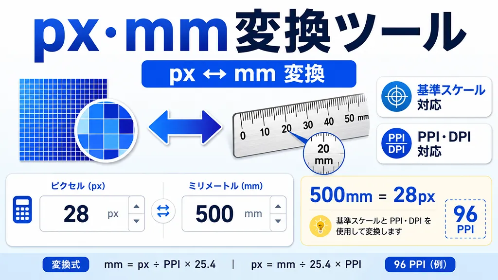 px・mm変換ツール