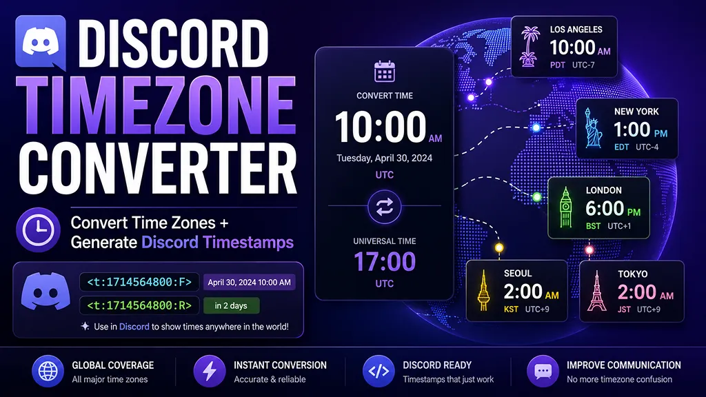 Discord Timezone Converter