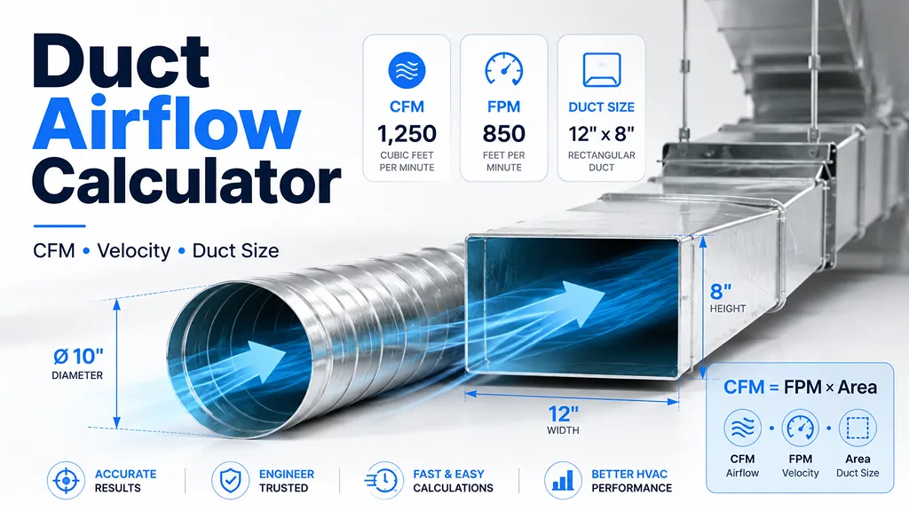 Duct Airflow Calculator