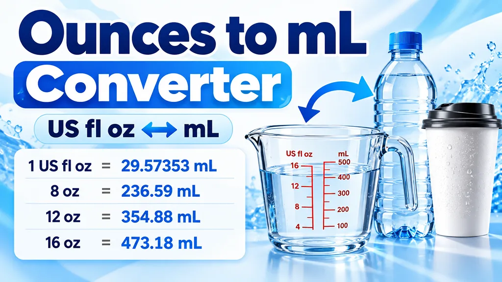 Ounces to mL Converter
