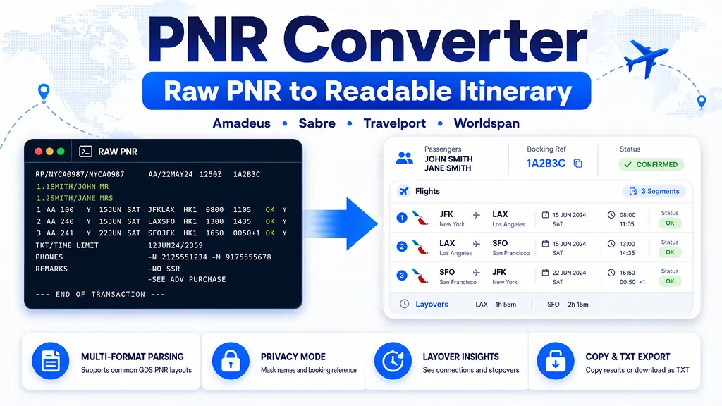 PNR Converter