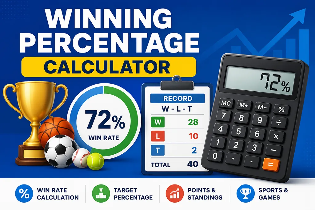 Winning Percentage Calculator