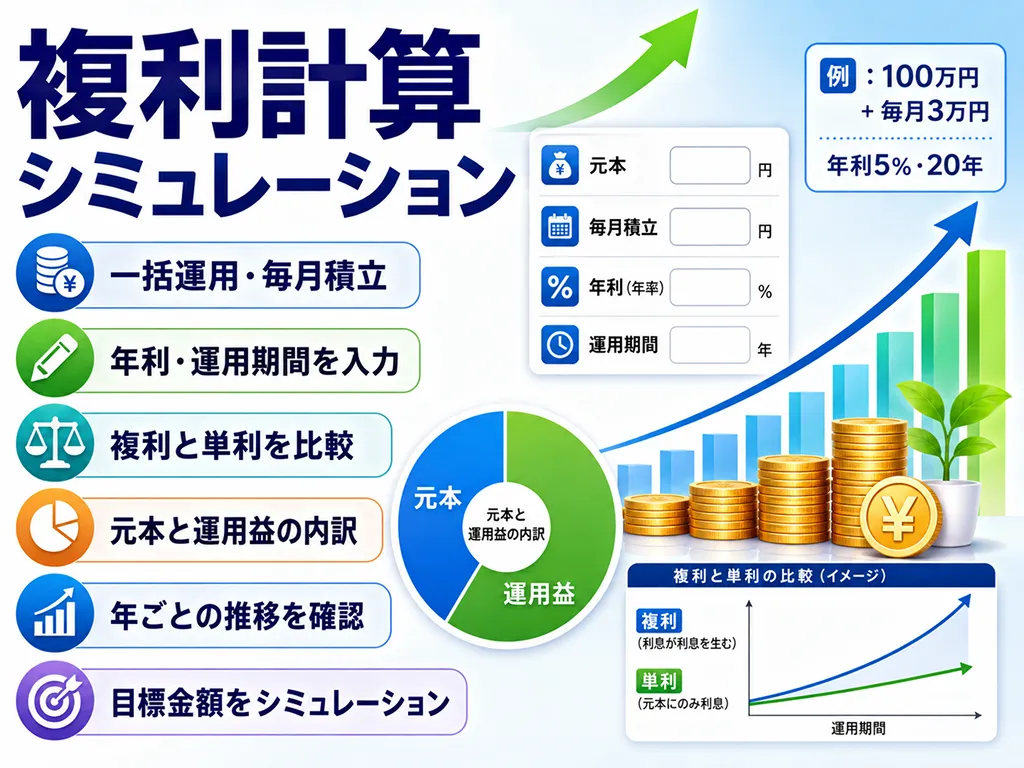 複利計算シミュレーション