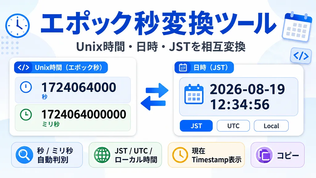 エポック秒変換ツール