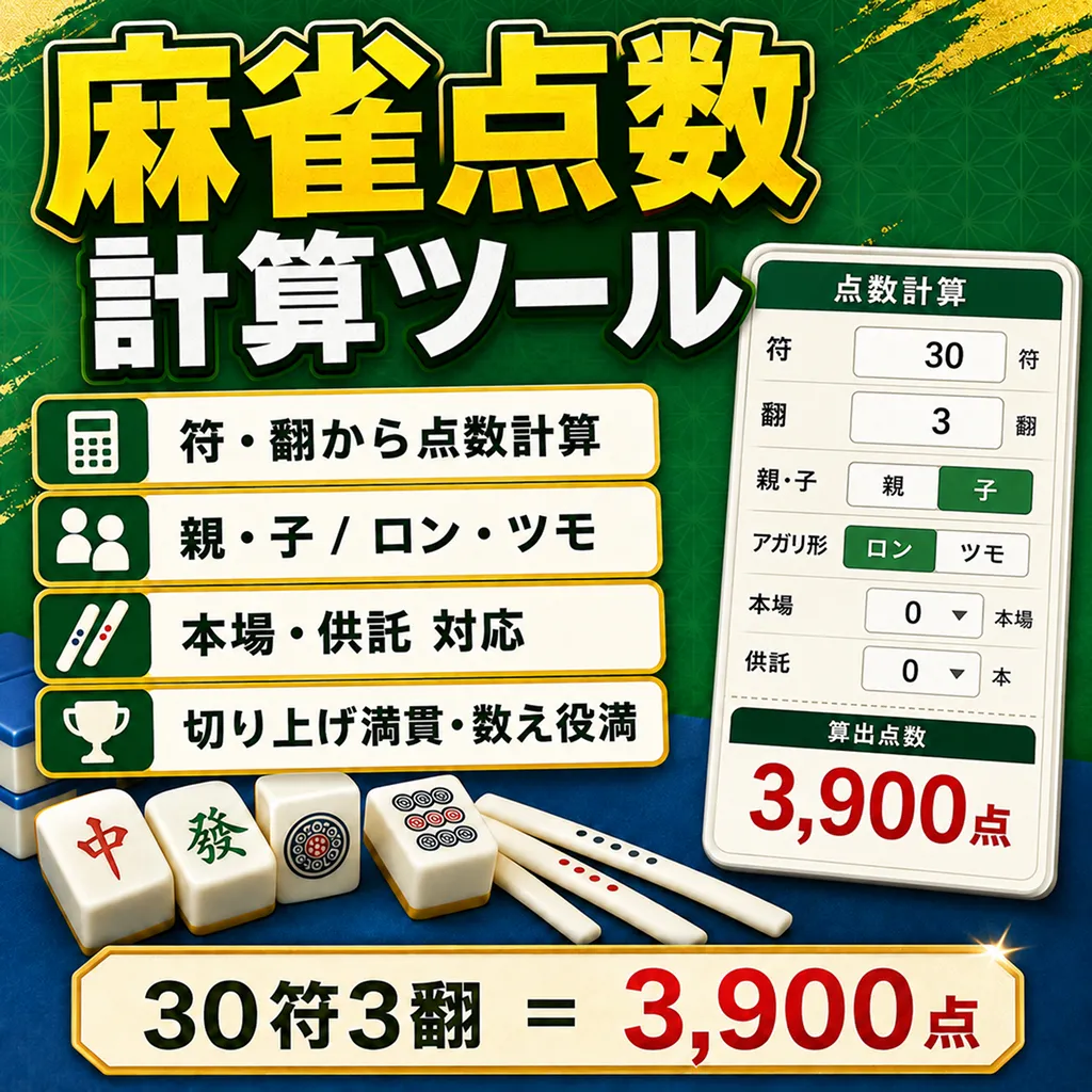 麻雀点数計算ツール