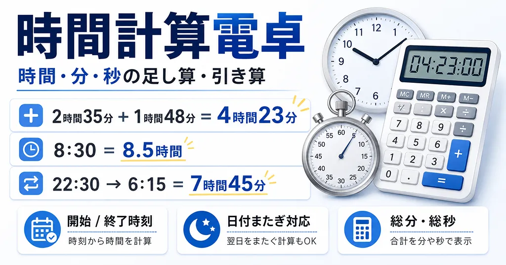 時間計算電卓