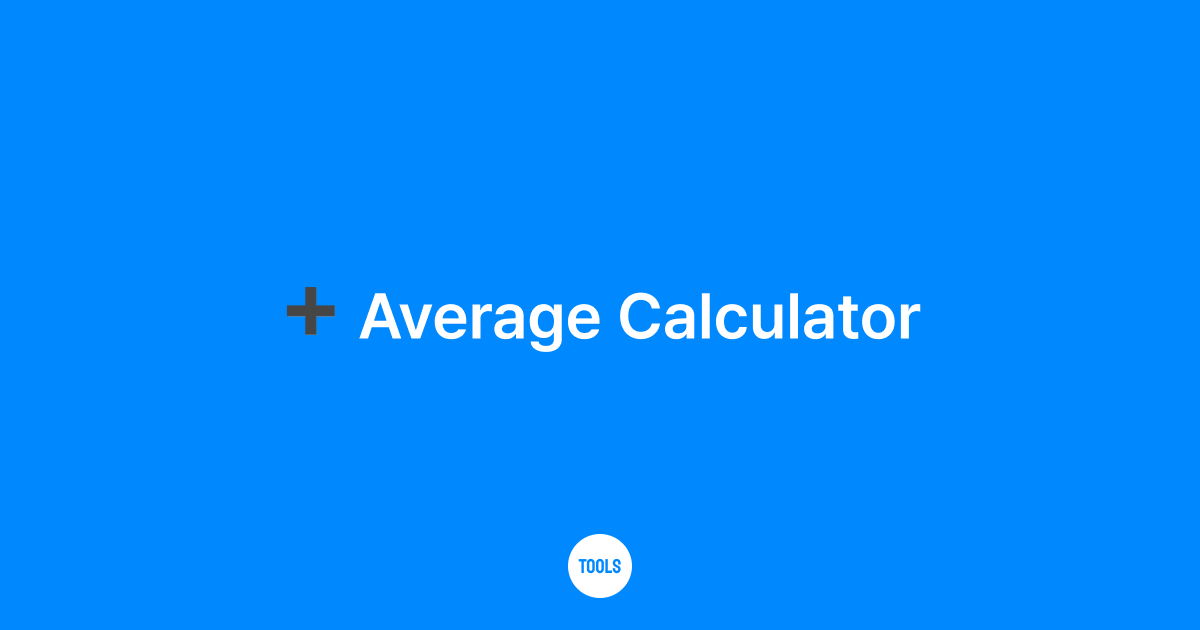 Average Calculator