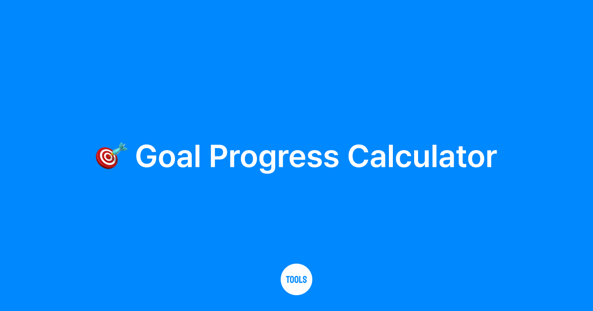 Goal Progress Calculator