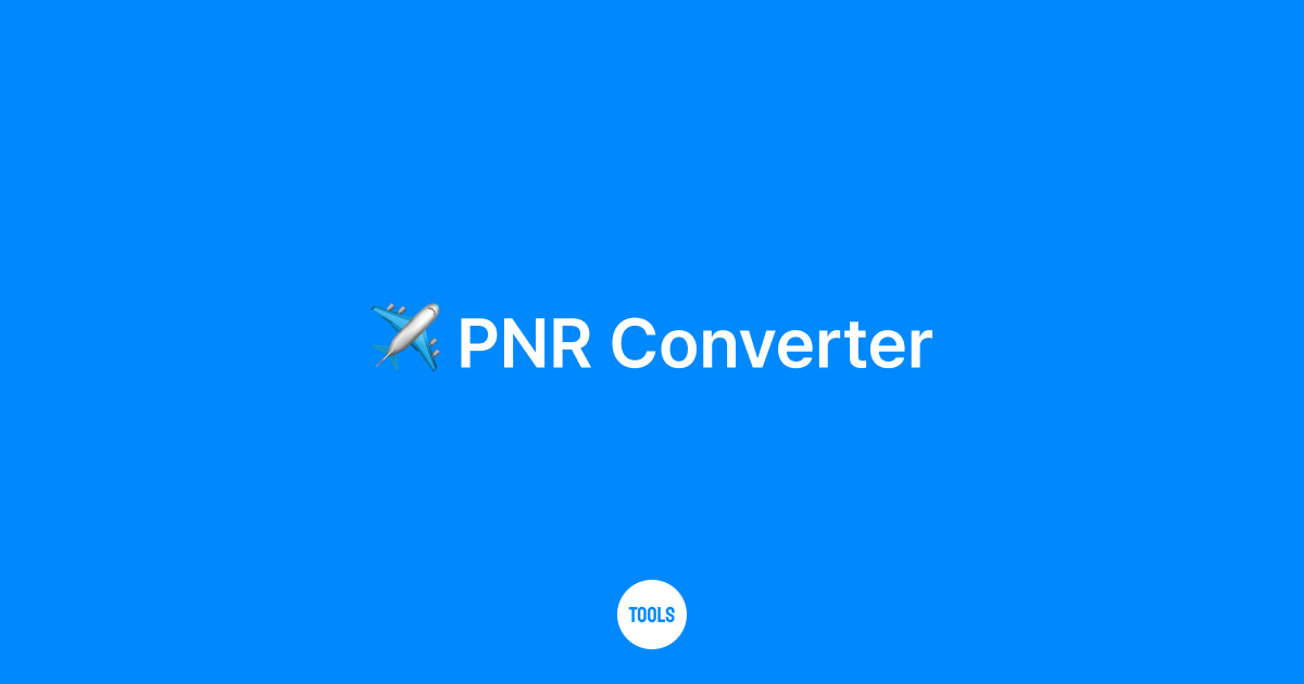 PNR Converter