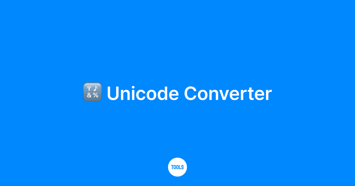 Unicode Converter