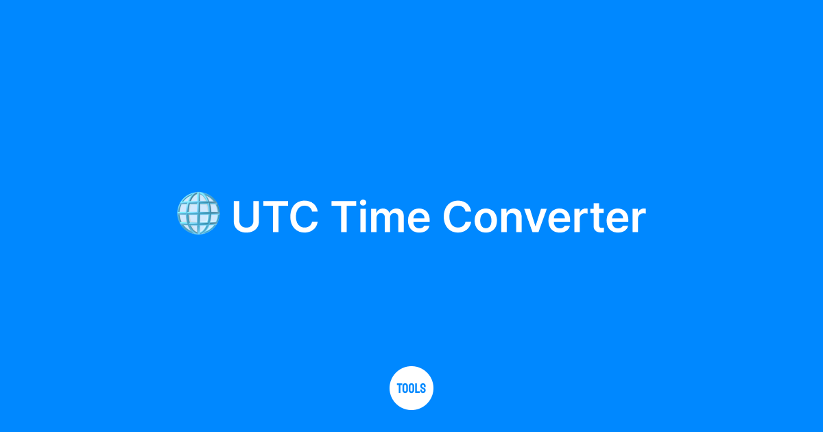 UTC Time Converter